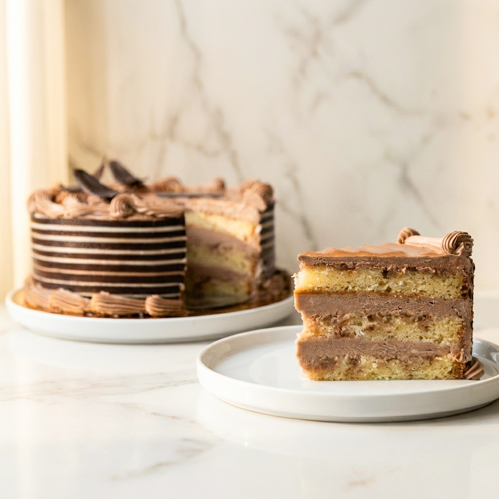 Gâteau vanille et Nutella